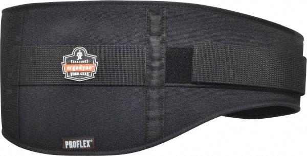 Ergodyne - Size M, Hook & Loop, Nylon/Foam Belt - 30 to 34" Waist, 7-3/4" Wide, Lumbar Support, Black - Benchmark Tooling