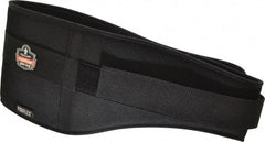 Ergodyne - Size L, Hook & Loop, Nylon/Foam Belt - 34 to 38" Waist, 7-3/4" Wide, Lumbar Support, Black - Benchmark Tooling