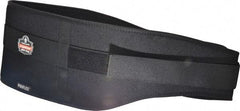 Ergodyne - Size 2XL, Hook & Loop, Nylon/Foam Belt - 42 to 46" Waist, 7-3/4" Wide, Lumbar Support, Black - Benchmark Tooling