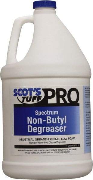 Scot's Tuff - 1 Gal Bottle Cleaner/Degreaser - Liquid, Concentrated, Low Sudsing, Pleasant - Benchmark Tooling