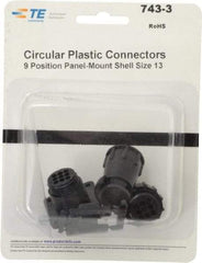 Tyco/Amp - Panel Mount Plug and Receptacle Kit - 13 to 9 AWG Compatible Wire Size - Benchmark Tooling