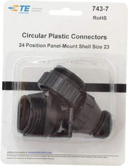 Tyco/Amp - Panel Mount Plug and Receptacle Kit - 24 to 23 AWG Compatible Wire Size - Benchmark Tooling