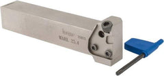 Iscar - MAH, External, Left Hand, Indexable Grooving Tool Holder - 1" Shank Height, 1" Shank Width, 5.6" OAL - Benchmark Tooling