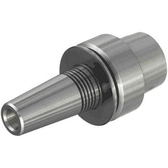 Iscar - 3mm Hole Diam, HSK40E Taper Shank Shrink Fit Tool Holder & Adapter - 100mm Projection, 10mm Nose Diam, 16mm Clamping Depth, 25,000 RPM, Through Coolant - Exact Industrial Supply