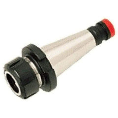 Iscar - 100mm Projection, DIN2080-40 Taper Shank, ER20 Collet Chuck - Exact Industrial Supply