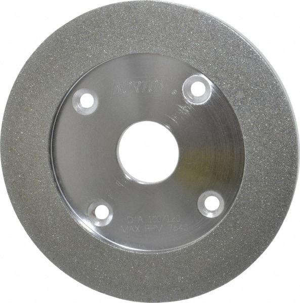 Norton - 6" Diam, 1-1/4" Hole Size, 7/16" Overall Thickness, 100 Grit, Type 6 Tool & Cutter Grinding Wheel - Fine Grade, Diamond - Benchmark Tooling