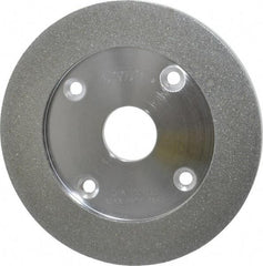Norton - 6" Diam, 1-1/4" Hole Size, 7/16" Overall Thickness, 100 Grit, Type 6 Tool & Cutter Grinding Wheel - Fine Grade, Diamond - Benchmark Tooling