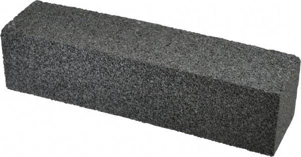 Made in USA - 8" Long x 2" Wide x 2" Thick, Silicon Carbide Sharpening Stone - Plain Rectangle, 24 Grit, Very Coarse Grade - Benchmark Tooling