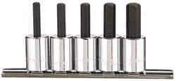 Paramount - 5 Piece 3/8" Drive Inch Hex Bit Socket Set - 3/16 to 3/8" Hex - Benchmark Tooling