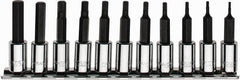 Paramount - 11 Piece 1/4" Drive Inch Hex Bit Socket Set - 1/16 to 5/16" Hex - Benchmark Tooling