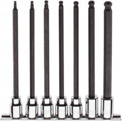 Paramount - 7 Piece 3/8" Drive Inch Ball Hex Bit Socket Set - 1/8 to 3/8" Hex - Benchmark Tooling