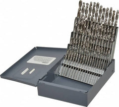 Hertel - 118° Point, Bright Finish, High Speed Steel Screw Machine Length Drill Bit Set - Benchmark Tooling