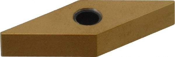 Hertel - VNGA331 T00625 Grade HP610CA Ceramic Turning Insert - TiN Finish, 35° Diamond, 3/8" Inscr Circle, 3/16" Thick, 1/64" Corner Radius - Benchmark Tooling