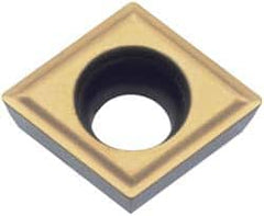 Kyocera - CPGT21.52 Grade TN60 Cermet Turning Insert - Uncoated, 80° Diamond, 1/4" Inscr Circle, 3/32" Thick, 1/32" Corner Radius - Benchmark Tooling