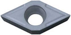 Hertel - DCGT32.51 Grade HP225CR Cermet Turning Insert - TiN Finish, 55° Diamond, 3/8" Inscr Circle, 5/32" Thick, 1/64" Corner Radius - Benchmark Tooling