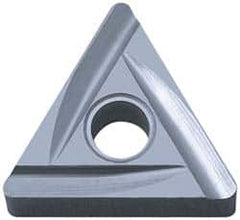 Kyocera - TNGG322 C Grade TN60 Cermet Turning Insert - TiCN/NbC Finish, 60° Triangle, 3/8" Inscr Circle, 1/8" Thick, 1/32" Corner Radius - Benchmark Tooling