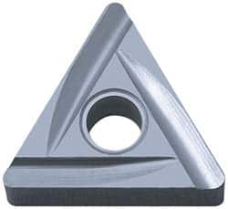 Kyocera - TNGG432 C Grade TN60 Cermet Turning Insert - TiCN/NbC Finish, 60° Triangle, 1/2" Inscr Circle, 3/16" Thick, 1/32" Corner Radius - Benchmark Tooling