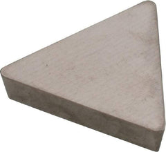 Hertel - TPG322 Grade HT115CR Cermet Turning Insert - Uncoated, 60° Triangle, 3/8" Inscr Circle, 1/8" Thick, 1/32" Corner Radius - Benchmark Tooling