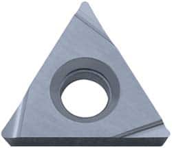 Kyocera - TPGH221 H Grade TN60 Cermet Turning Insert - TiCN/NbC Finish, 60° Triangle, 1/4" Inscr Circle, 1/8" Thick, 1/64" Corner Radius - Benchmark Tooling