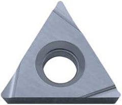 Kyocera - TPGH221 H Grade TN60 Cermet Turning Insert - TiCN/NbC Finish, 60° Triangle, 1/4" Inscr Circle, 1/8" Thick, 1/64" Corner Radius - Benchmark Tooling