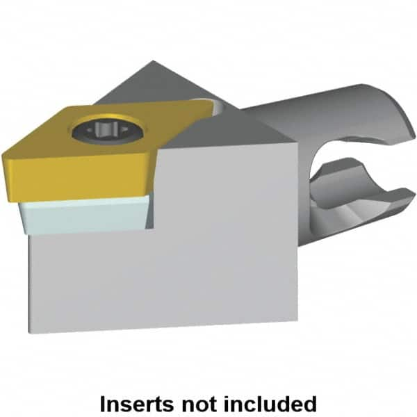 Kennametal - Neutral Cut, Size KM12, DC.. Insert Compatiblity, Modular Turning & Profiling Cutting Unit Head - 20mm Head Length, Series KM Micro - Benchmark Tooling