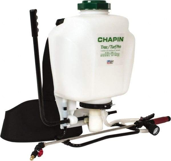 Chapin - 4 Gal Garden Backpack Sprayer - Reinforced Hose, Polyethylene Tank, For Industrial Applications - Benchmark Tooling