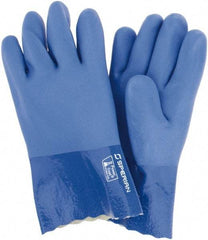 Sperian - 12" Long, PVC Chemical Resistant Gloves - Cotton Lined - Benchmark Tooling