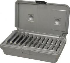 Fowler - 0.25 to 30°, 3 Inch Long, Steel, Angle Block Set - 0.25 Inch Thick, 30 Arc Seconds Accuracy, Includes Shop-Hardened and Molded Case, 12 Pieces - Benchmark Tooling