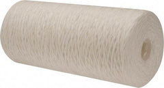 Pentair - 4-1/2" OD, 25µ, Polypropylene String-Wound Cartridge Filter - 9-7/8" Long, Reduces Sediments - Benchmark Tooling