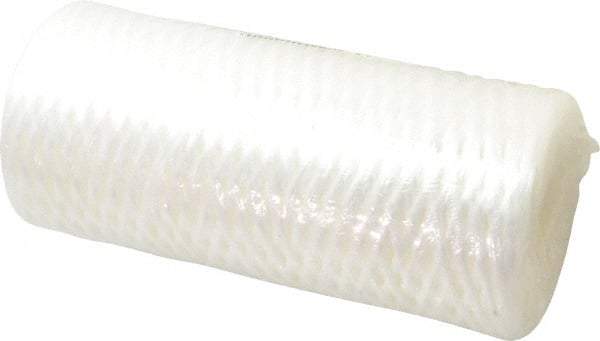 Pentair - 4-1/2" OD, 50µ, Fibrillated Polypropylene String-Wound Cartridge Filter - 9-7/8" Long, Reduces Sediments - Benchmark Tooling