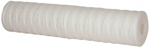 Pentair - 4-1/2" OD, 25µ, Polypropylene String-Wound Cartridge Filter - 20" Long, Reduces Sediments - Benchmark Tooling