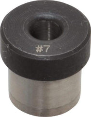 Value Collection - Type H, No. 7 Inside Diam, Head, Press Fit Drill Bushing - 1/2" Body Outside Diam, 3/8" Length Under Head, Steel - Benchmark Tooling