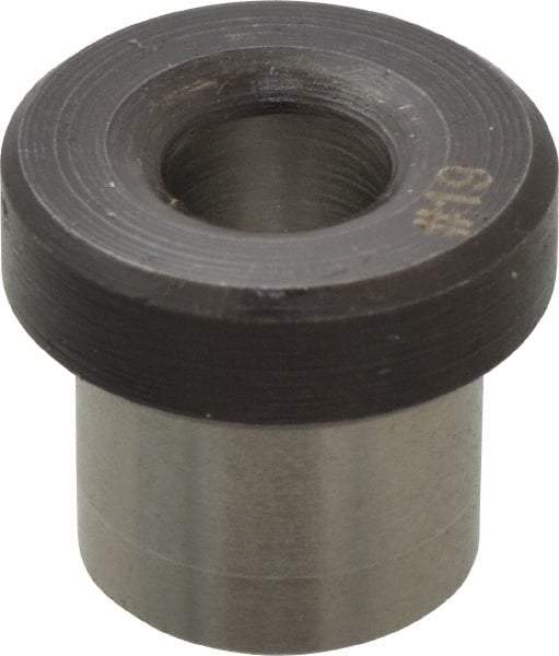 Value Collection - Type H, No. 19 Inside Diam, Head, Press Fit Drill Bushing - 5/16" Body Outside Diam, 1/4" Length Under Head, Steel - Benchmark Tooling