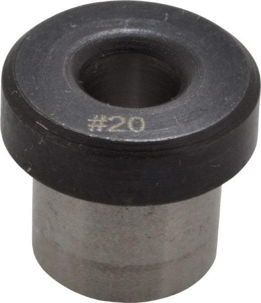 Value Collection - Type H, No. 20 Inside Diam, Head, Press Fit Drill Bushing - 5/16" Body Outside Diam, 1/4" Length Under Head, Steel - Benchmark Tooling