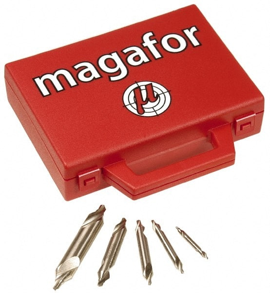 Magafor - Combination Drill & Countersink Sets Minimum Trade Size: #1-R Maximum Trade Size: #5-R - Benchmark Tooling