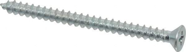 Value Collection - #10 Flat Head Phillips Sheet Metal Screw - Steel, 2-1/2" OAL, Grade 2 - Benchmark Tooling