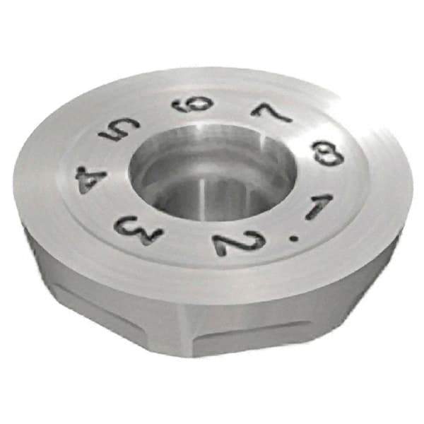 Iscar - RCMW1605 T Grade IC908 Carbide Milling Insert - TiAlN Finish, 0.189" Thick, 16mm Inscribed Circle - Benchmark Tooling