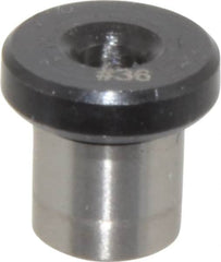 Value Collection - Type H, No. 36 Inside Diam, Head, Press Fit Drill Bushing - 1/4" Body Outside Diam, 1/4" Length Under Head, Steel - Benchmark Tooling