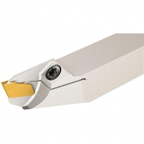 Iscar - External Thread, 0.4724" Max Depth of Cut, 1.2mm Min Groove Width, 140mm OAL, Right Hand Indexable Grooving Cutoff Toolholder - 12mm Shank Height x 12mm Shank Width, GF.. Insert Style, SGF Toolholder Style, Series Self-Grip - Benchmark Tooling