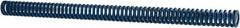 Associated Spring Raymond - 1/2" Hole Diam, 9/32" Rod Diam, 7-1/2" Free Length, Blue Die Spring - 45 Lb Max Deflection, 3.75" Max Deflection, Medium Duty, Chromium Alloy Steel - Benchmark Tooling