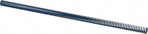 Associated Spring Raymond - 1/2" Hole Diam, 9/32" Rod Diam, 12" Free Length, Blue Die Spring - 42 Lb Max Deflection, 6" Max Deflection, Medium Duty, Chromium Alloy Steel - Benchmark Tooling