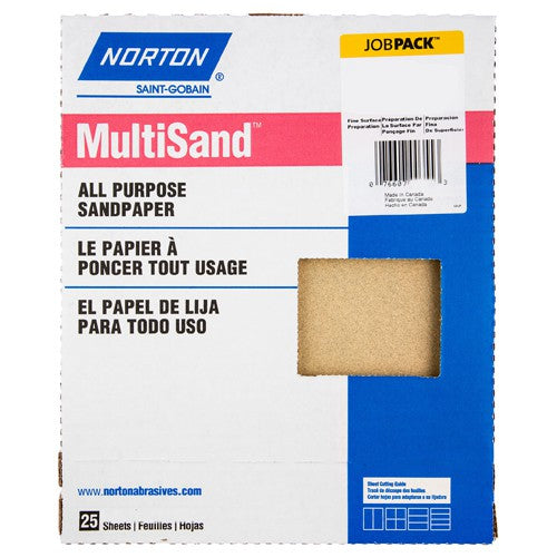 11″ × 9″ Multisand Paper Sheet 180 Grit Fine Aluminum Oxide - Benchmark Tooling