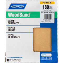 11″ × 9″ Woodsand A511 Paper Sheet 180 Grit Fine Garnet - Benchmark Tooling
