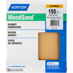 11″ × 9″ Woodsand A513 Paper Sheet 150 Grit Fine Garnet - Benchmark Tooling