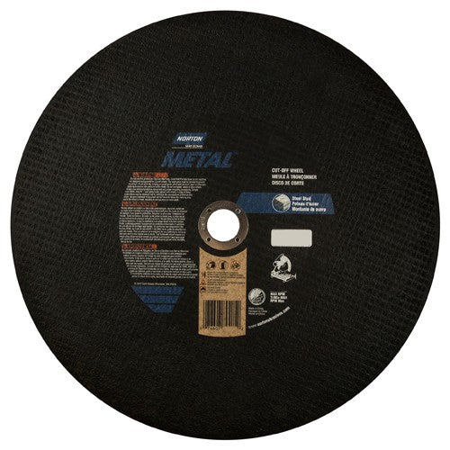 14″ × 7/64″ × 1″ Metal Chopsaw Cut-Off Wheel Type 01 Straight 36 Grit Aluminum Oxide - Benchmark Tooling