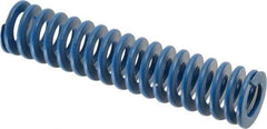 Associated Spring Raymond - 1" Hole Diam, 1/2" Rod Diam, 4-1/2" Free Length, Blue Die Spring - 234 Lb Max Deflection, 2.25" Max Deflection, Medium Duty, Chromium Alloy Steel - Benchmark Tooling