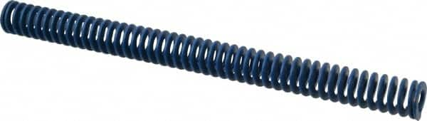 Associated Spring Raymond - 1" Hole Diam, 1/2" Rod Diam, 12" Free Length, Blue Die Spring - 240 Lb Max Deflection, 6" Max Deflection, Medium Duty, Chromium Alloy Steel - Benchmark Tooling