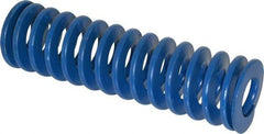 Associated Spring Raymond - 2" Hole Diam, 1" Rod Diam, 7" Free Length, Blue Die Spring - 1092 Lb Max Deflection, 3.5" Max Deflection, Medium Duty, Chromium Alloy Steel - Benchmark Tooling