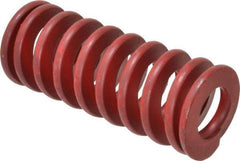 Associated Spring Raymond - 1-1/4" Hole Diam, 5/8" Rod Diam, 3" Free Length, Red Die Spring - 568.3 Lb Max Deflection, 1.11" Max Deflection, Medium Heavy Duty, Chromium Alloy Steel - Benchmark Tooling