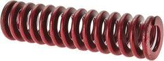 Associated Spring Raymond - 1-1/2" Hole Diam, 3/4" Rod Diam, 5-1/2" Free Length, Red Die Spring - 700 Lb Max Deflection, 2.04" Max Deflection, Medium Heavy Duty, Chromium Alloy Steel - Benchmark Tooling